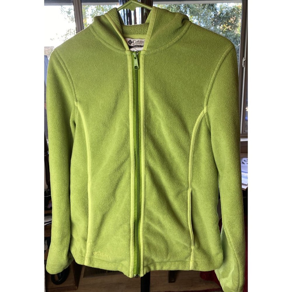 Columbia Full Zip Jacket Women's Medium Lime Green
